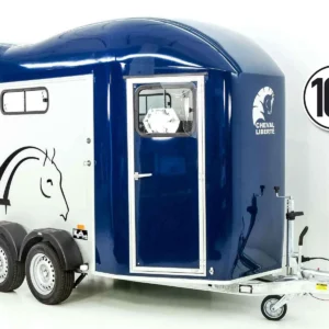 Cheval Liberte Pferdeanhänger GOLD 3 | Premium | Pullman 2 | Sattelkammer | blau-Neu