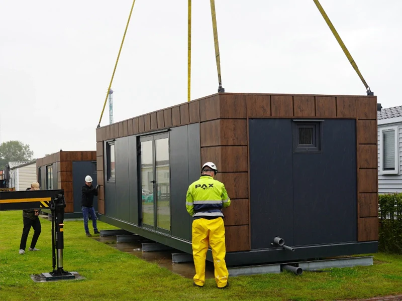 Gartenbüro 5×3 Helsinki mit WC und Küche auf der linken Seite – Bild 2