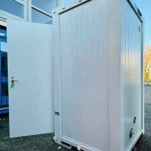 Neuer Mobiler Sanitärblock – 1,5 × 1,5 m – WC, Waschbecken, Boiler
