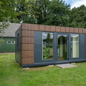 Gartenbüro 5×3 Helsinki mit WC und Küche auf der linken Seite – Bild 5