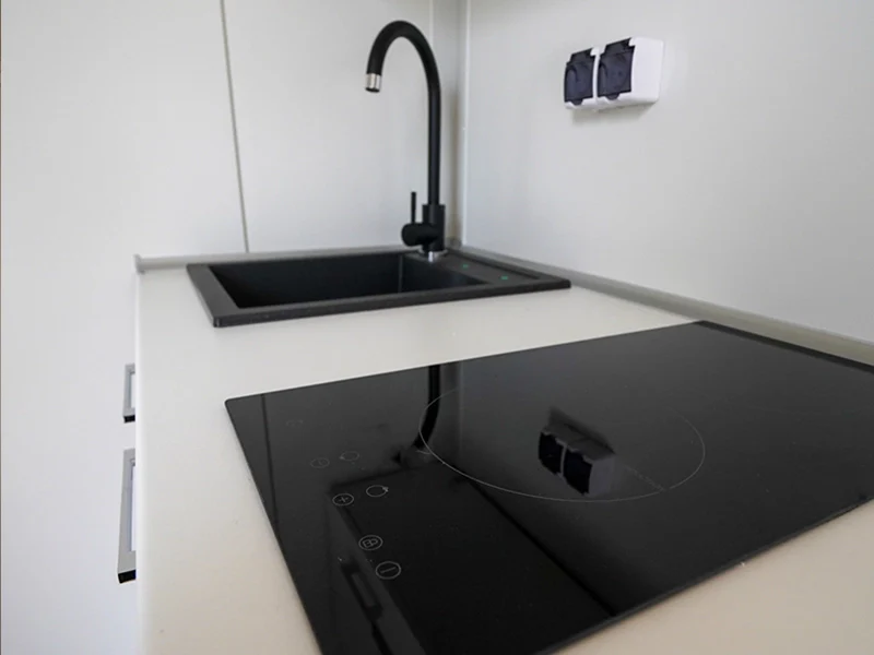 Gartenbüro 5×3 Helsinki mit WC und Küche auf der linken Seite – Bild 9