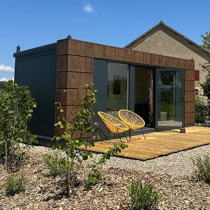 Gartenbüro 5×3 Helsinki mit WC und Küche auf der linken Seite – Bild 7