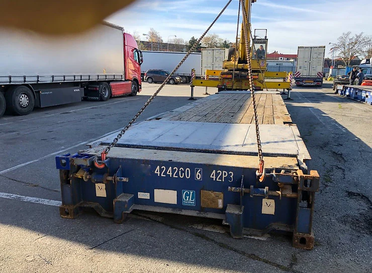Gebrauchter 40′ Flat Rack CW-Versandcontainer – Bild 8