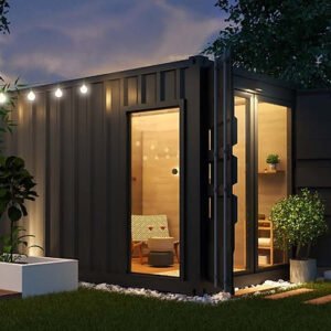 Containersauna von 15 m² mit Entspannungsbereich